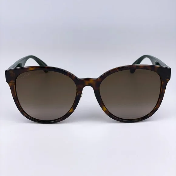 BRAND NEW Gucci GG0854SK 003 Cat Eye Havana Gradient Women Sunglasses - Picture 3 of 11